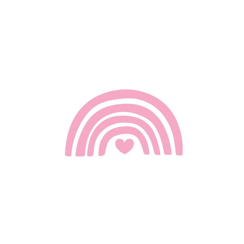 Arc en ciel coeur bébé naissance 6 cm flex thermocollant appliqué transfert textilecouleur au choix