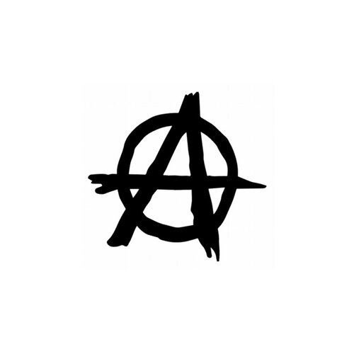 Anarchiste 6 cm appliqué flex thermocollant couleur au choix