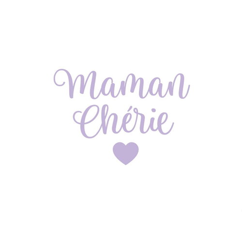 Maman chérie 8 cm appliqué flex thermocollant couleur au choix