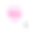 Nounou coeur 10 cm style filaire néon flex appliqué thermocollant couleur au choix