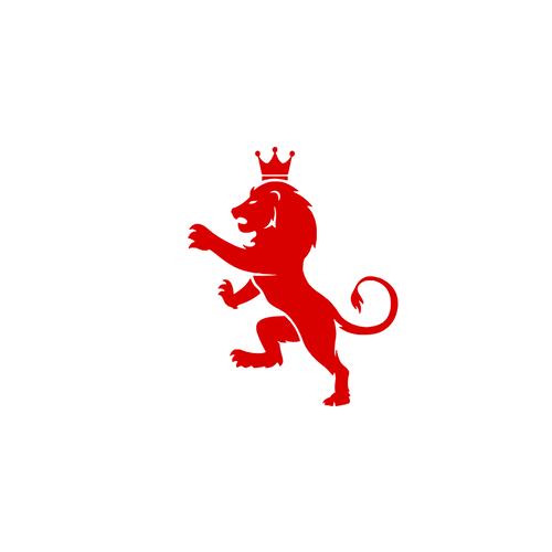 Lion royal armoiries 10 cm appliqué flex thermocollant couleur au choix