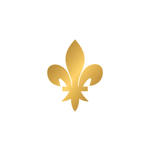 Fleur lys roi royal royauté 8 cm appliqué flex thermocollant couleur au choix