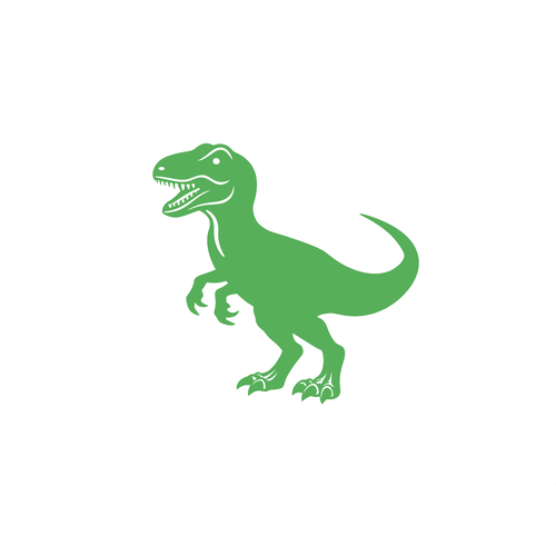 Dino dinosaure tyrex 10 cm appliqué flex thermocollant couleur au choix