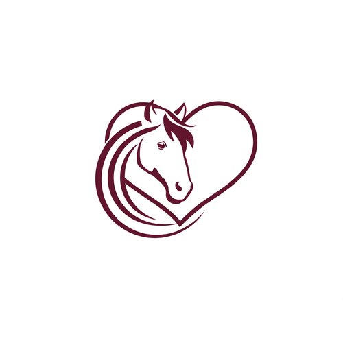 Cheval poney coeur équitation 10 cm appliqué flex thermocollant couleur au choix