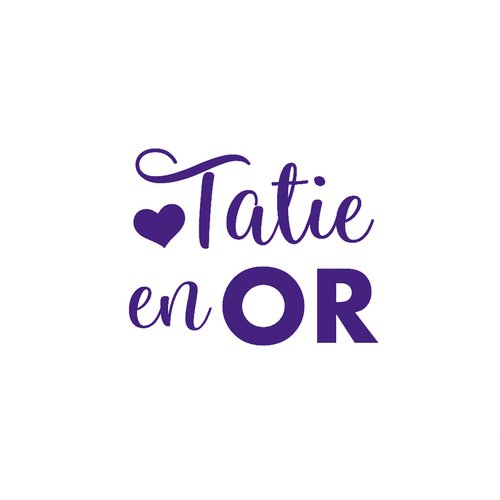 Tatie en or 10 cm flex appliqué thermocollant couleur au choix