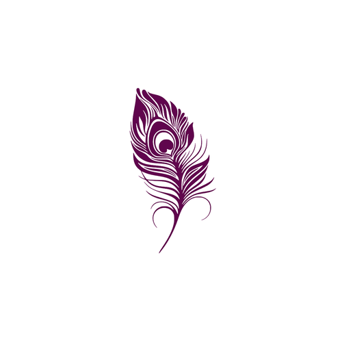 Plume paon 20 cm oiseau boho bohême flex thermocollant couleur au choix
