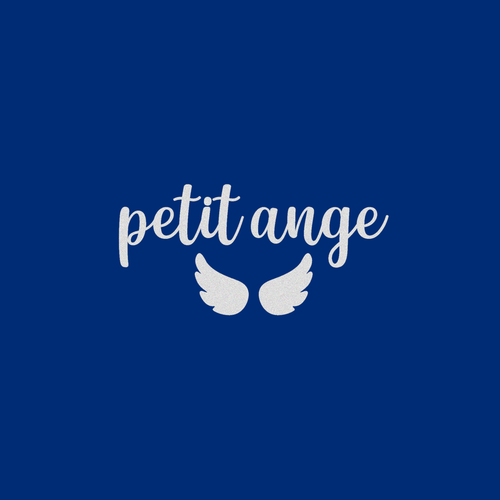 Petit ange 8 cm naissance bébé appliqué flex thermocollant couleur au choix