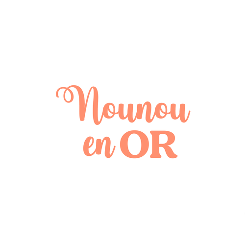 Nounou en or 10 cm flex appliqué thermocollant couleur au choix