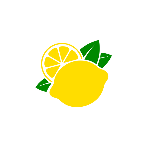 Citron 12 cm fruit été flex appliqué thermocollant transfert textile