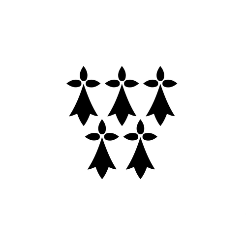 5 hermine symbole bretagne 2 cm appliqué flex thermocollant couleur au choix