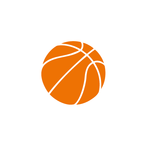 Ballon basket 12 cm appliqué flex thermocollant couleur au choix