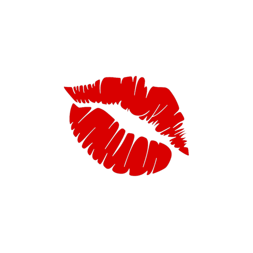 Bouche lèvres baiser bisou 10 cm flex appliqué thermocollant couleur au choix