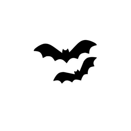 Chauve souris 10 cm halloween flex thermocollant couleur au choix