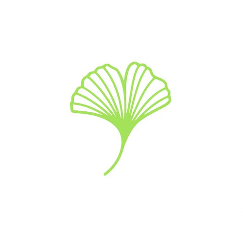 Feuille ginkgo biloba 10 cm nature flex thermocollant appliqué transfert couleur au choix