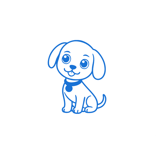 Petit chien chiot mignon 8 cm appliqué flex thermocollant couleur au choix