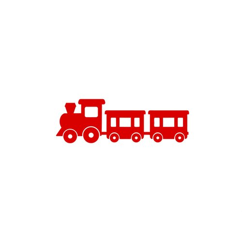 Petit train flex thermocollant transfert pour tissu dimension et couleur au choix