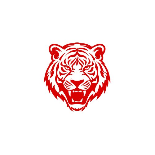 Tigre animal sauvage transfert flex thermocollant pour tissu couleur et dimension au choix