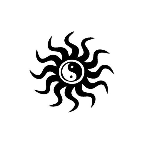 Flex 10cm soleil yin yang