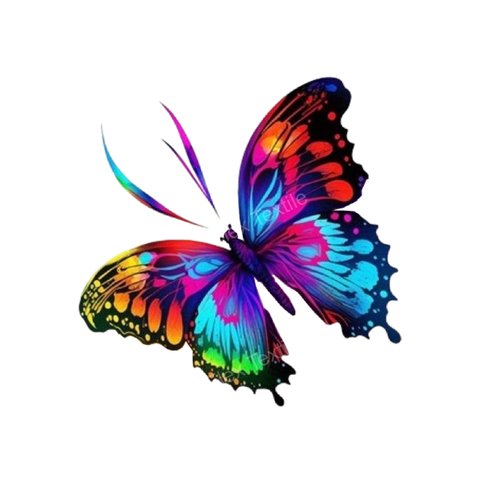 Papillon impression dtf - flex textile