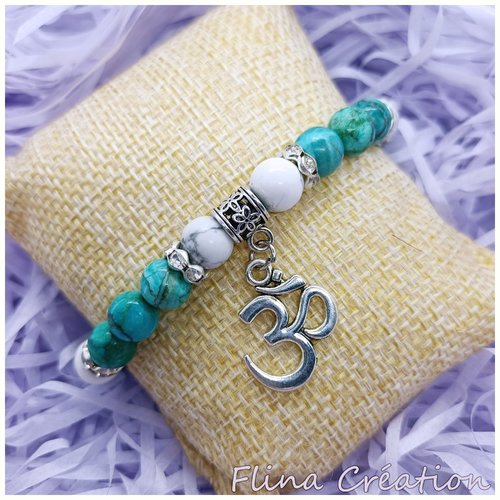 Bracelet perles turquoise naturelle