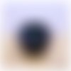 Bougeoir / photophore ronde noire avec paillettes holographiques
