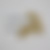 Bouton carré à pied 0.70 mm blanc beige