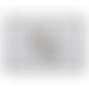 Lot de 100 anneaux doubles ouverts 6mm en métal argenté vieilli (mat)