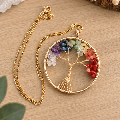 Collier arbre de vie – 7 chakras