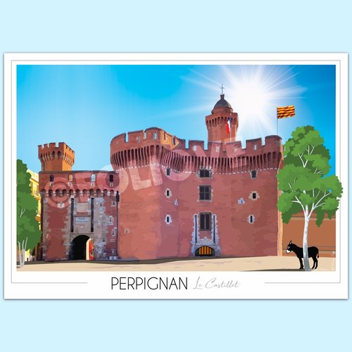Affiche perpignan castillet