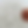 10 cabochons coeur 8mm verre oeil de chat blanc