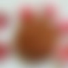 20 cabochons ronds 6mm oeil de chat rose foncé framboise 