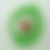 1 fil 75 perles environ rondes 4,5mm verre simple vert