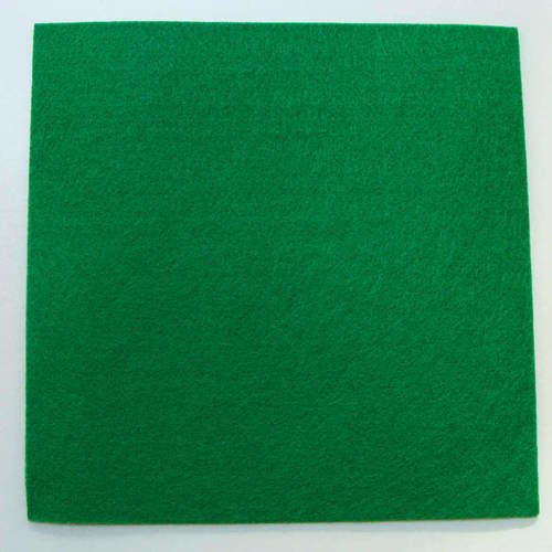 Feutrine épaisse 3mm plaque 29x29cm feutre tissu vert fonce 