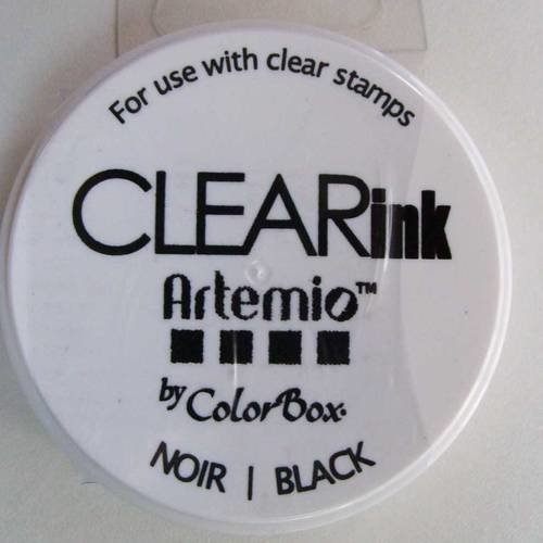 Encreur clearink encre noir pour clear stamps tampons transparent 