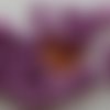 50 perles 8mm verre peint aspect nacré rondes violet 