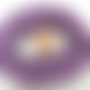 Fil coton cire 1mm violet cordon écheveau 10 mètres diy création bijoux loisirs 