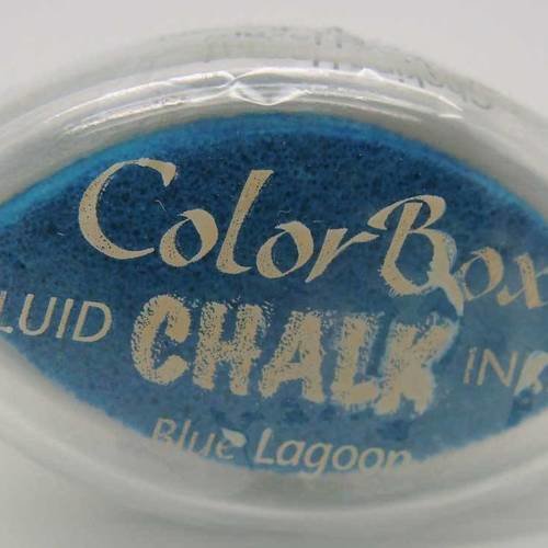 Encreur color box chalk encre effet craie pastel blue lagoon 