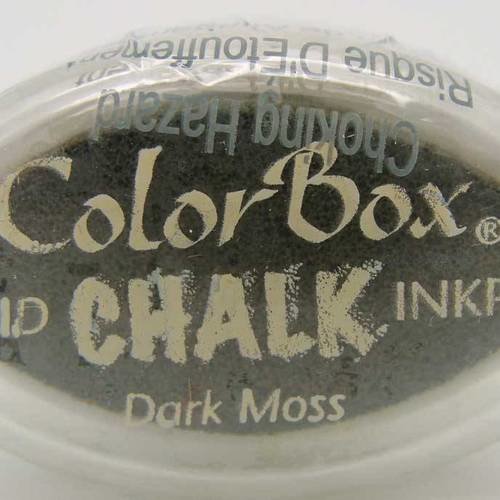 Encreur color box chalk encre effet craie pastel dark moss 