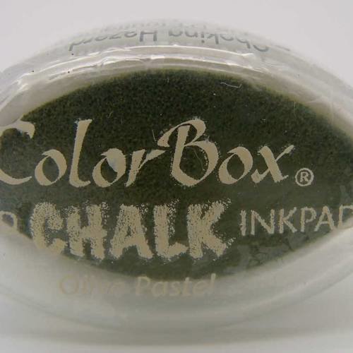 Encreur color box chalk encre effet craie pastel olive pastel 