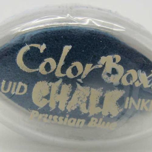 Encreur color box chalk encre effet craie pastel prussian blue 