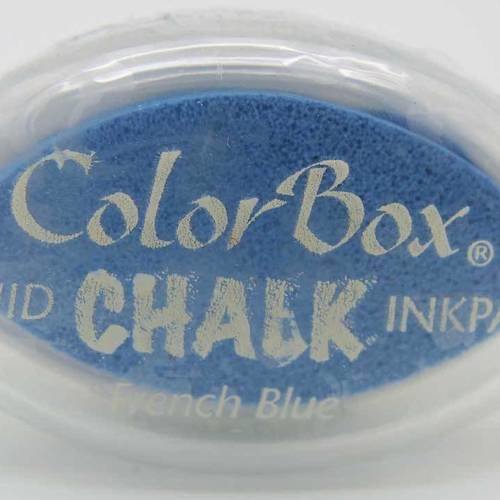 Encreur color box chalk encre effet craie pastel french blue 