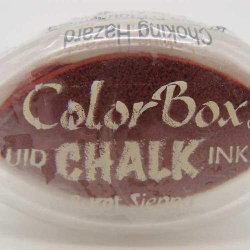 Encreur color box chalk encre effet craie pastel burnt sienna 