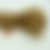 Fil echeveau 65m environ cordon coton cire 1mm marron clair