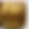 Suedine faux daim cordon plat aspect croute cuir dore marron par 2 mètres 