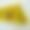 Fil echeveau 65m environ cordon coton cire 1mm jaune