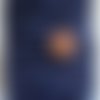 Suedine faux daim cordon plat 3mm par 2 mètres bleu marine 