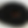 Fil echeveau 10m environ cordon coton cire 1,5mm noir