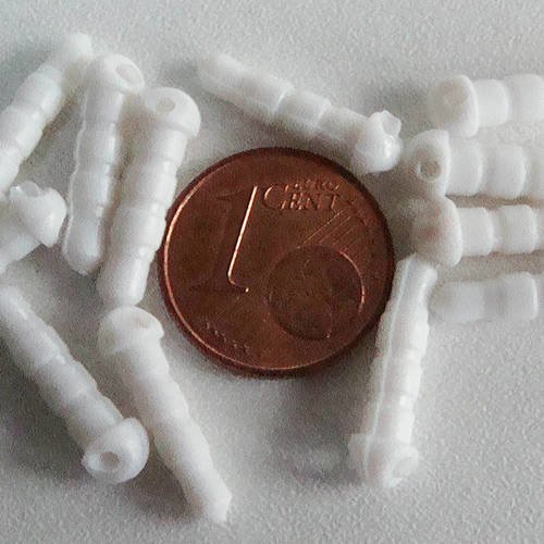 50 attaches pour portable bouchons anti-poussières plastique blanc 