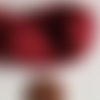 Fil echeveau 15m cordon nylon tressé 1,5mm rouge fonce shamballa 