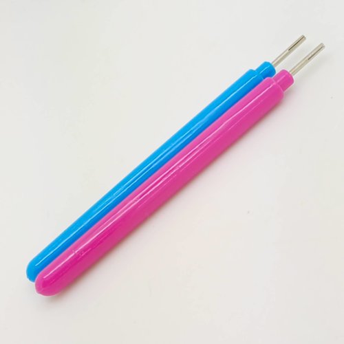 2 stylets outil quilling pointe enrouleur 10cm plastique et metal loisirs créatifs